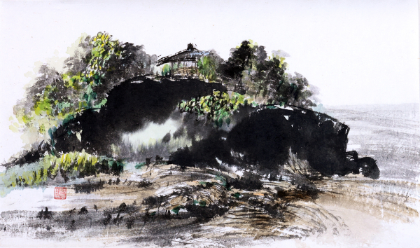 박벽열 작가 초대전에 전시될 작품 ‘물가의 정자’