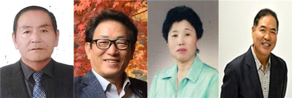 왼쪽부터 장광진, 길청암, 고봉순, 길준형 씨