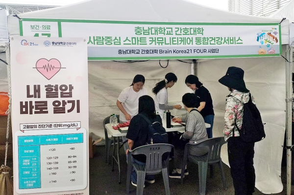 스마트 지역사회 통합 돌봄 부스 운영 모습