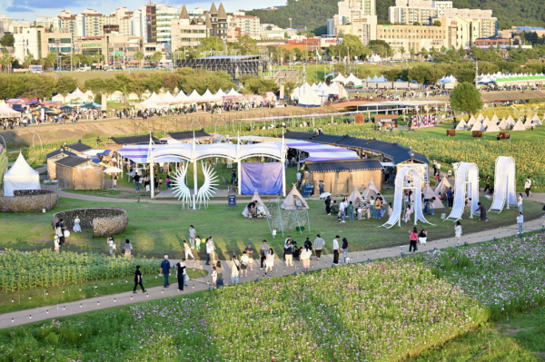 백제문화제 낮 풍경