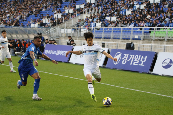 천안시티FC 경기 모습