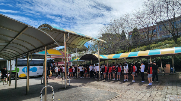 지난 9월 23일 서일중학교에서 진행된 하반기 결핵 검진
