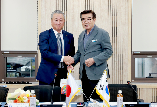 민단쇼난중부지부·쇼난일한친선협회 보령시 방문 기념사진