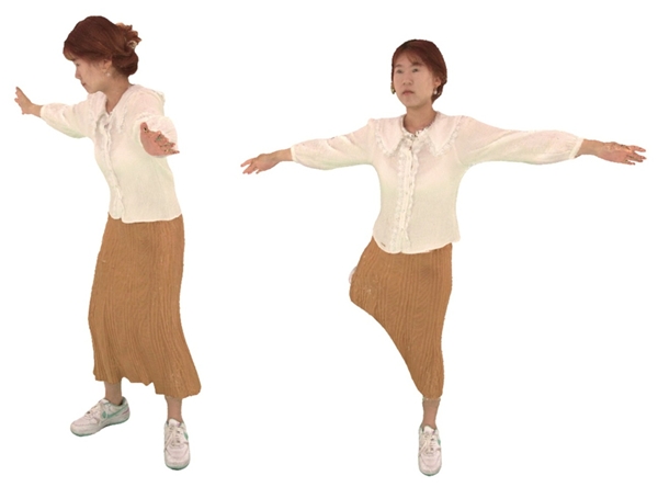 나빌레라처럼 부드러운 춤사위와 옷주름을 표현한 모습