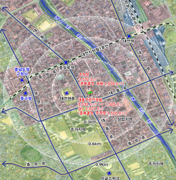 상생주차장 위치도