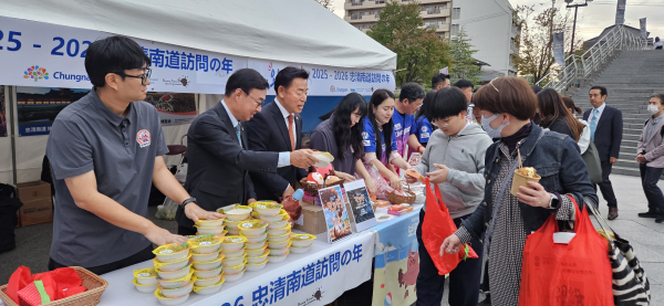 농심천심 햇반, 일본 나라현 콘서트장서 글로벌 홍보 모습