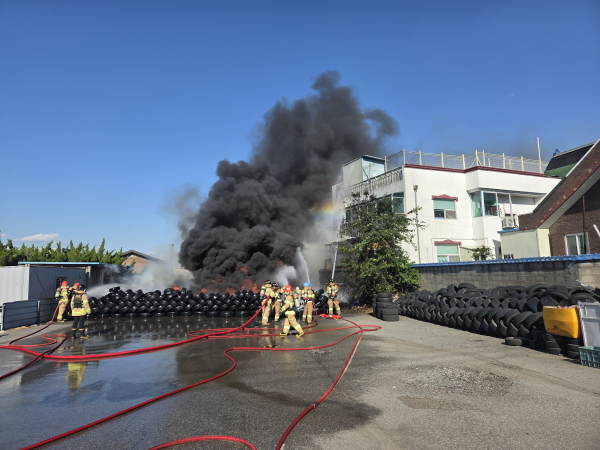 지난 겨울철 화재 현장 모습