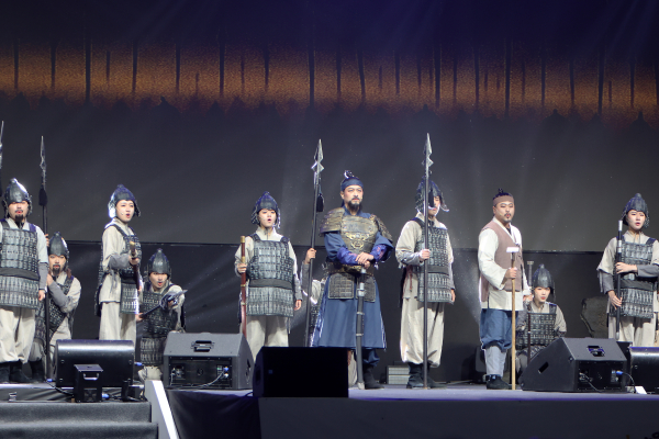 기획 창작뮤지컬 '황산벌' 공연 모습