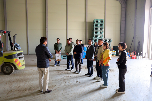 죽산콩영농조합 현장 견학 모습