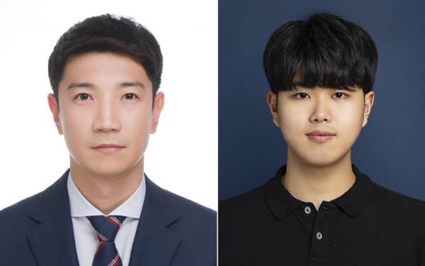 (왼쪽부터) 한밭대 김정재 교수와 김성호 석사과정생
