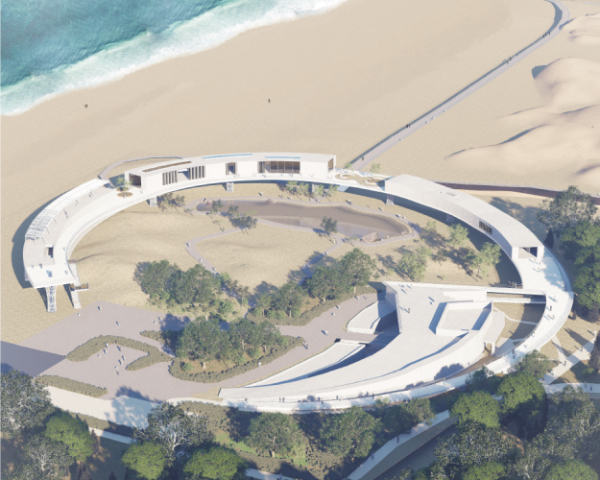 호서대 건축학과 학생들의 작품 ‘모래가 들어가는 자리’