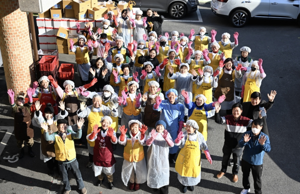 중구 자원봉사센터 주관, 2025년 이웃사랑 김장 나눔 행사 사진