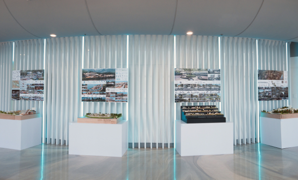 새로운 도시브랜딩 전략을 제안하는 ‘#쉼, 대전’ 전시회를 개최한다.(학생들 전시 작품 전경)