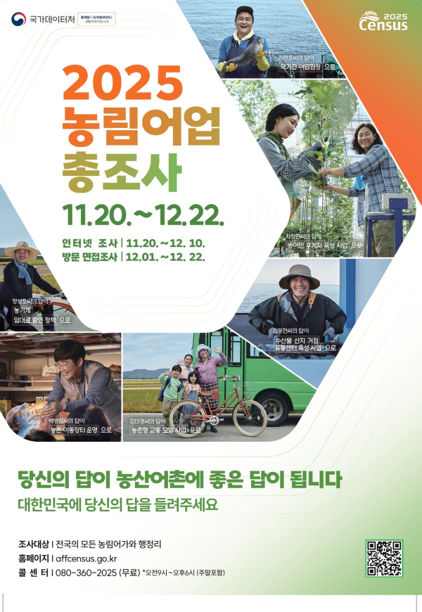 2025 농림어업총조사 포스터