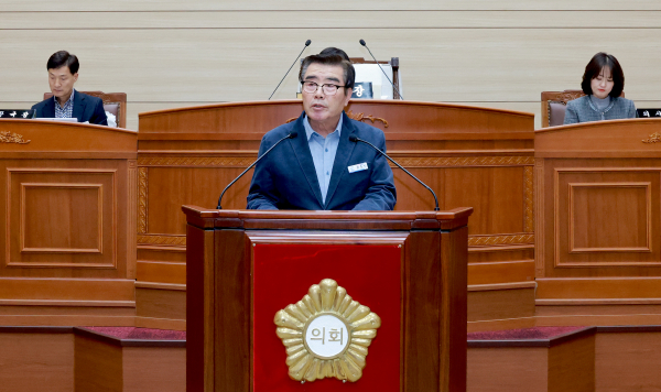 김동일 시장 시정연설 모습