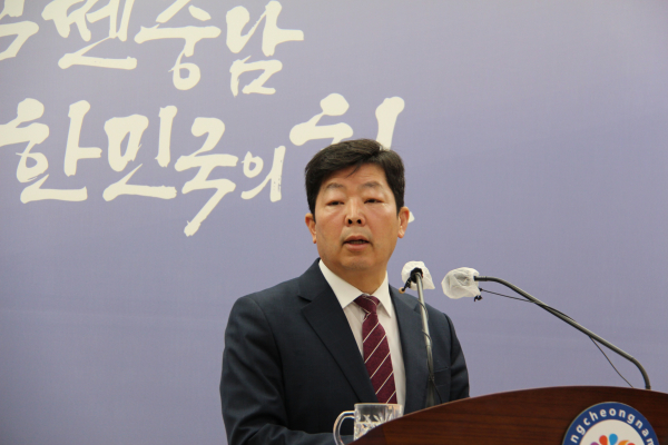 박정주 충남도 기획조정실장은&nbsp;“올 상반기 중으로 대학과 함께 ‘충남형 천원의 아침밥’사업을 추진 할 예정”아라고 밝혔다/사진 권상재 기자<br>