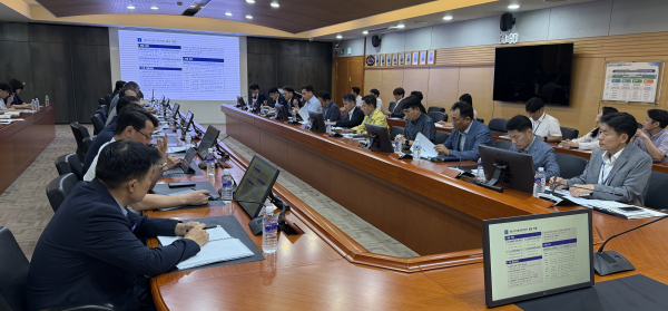 지난해 8월 본사에서 진행된 에너지전환지원 태스크포스 정기회의 장면