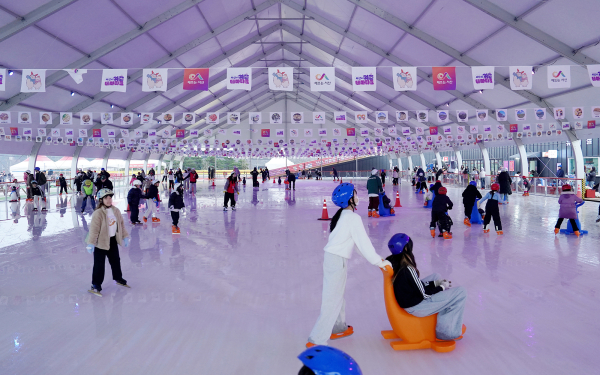 겨울 테마파크 모습