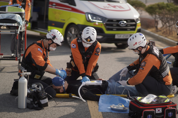 세종소방 응급처치 훈련 모습
