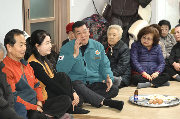 옥룡동 시민과의 대화 진행 모습