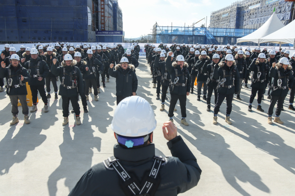 안전결의 구호제창 모습