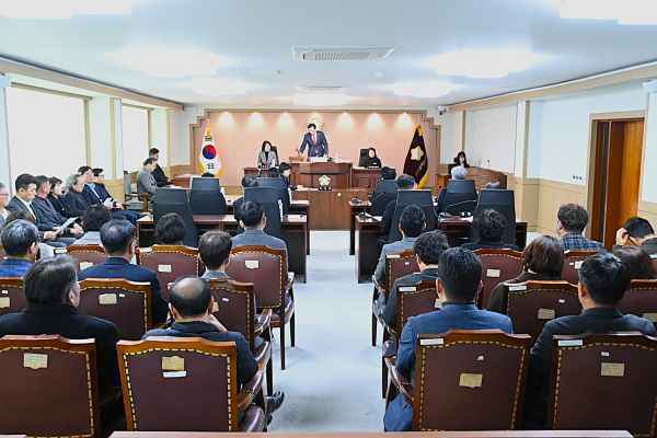 대덕구의회 본회의장 모습