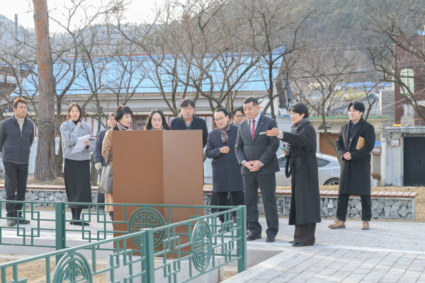 지난 26일 중학동 행정복지센터에서 열린 시민과의 대화(현장방문 모습)