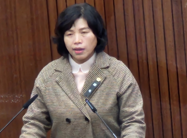 5분 발언하는 김현옥 세종시의회 의원
