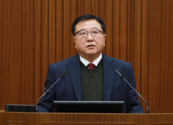 5분 발언하는 김학서 세종시의회 의원