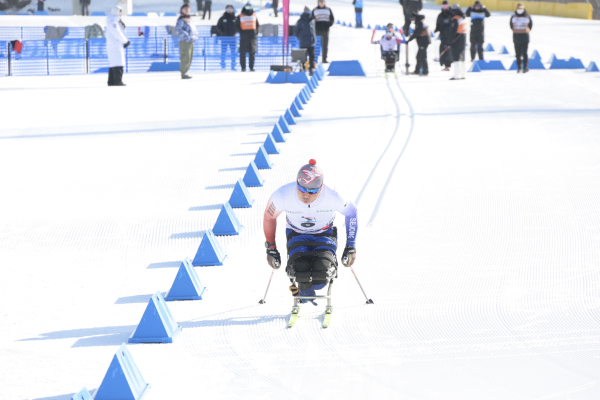 신의현 선수, 전국장애인동계체전 경기 모습