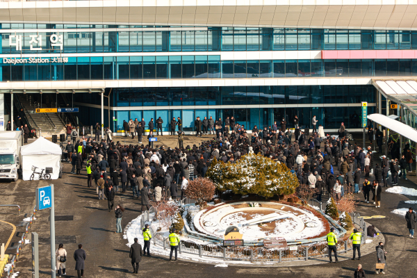 허태정 전 대전시장 비전 선포식 모습