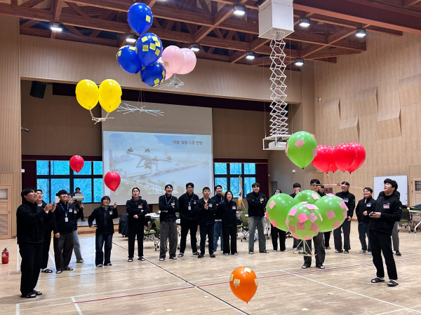 신입사원 드론교육 모습