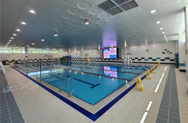 둔포국민체육센터 수영장 내부 모습