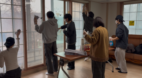 조치원에 위치한 장애인 복지시설 ‘해뜨는 집’을 찾아 봉사활동 모습