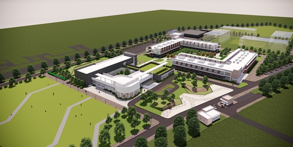 우즈베키스탄 화학연구원(UzCCT) 예상 조감도