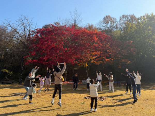 작년 11월 노루벌적십자생태원에서 진행된 환경교육 장면(자료사진)