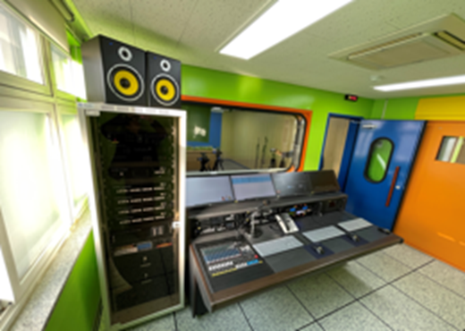 방송장비 설치 모습