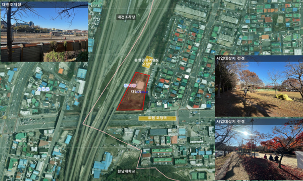 충청권광역철도 오정역 인근 대상지