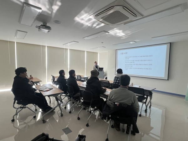 농업인 대상 드론 교육 운영 모습