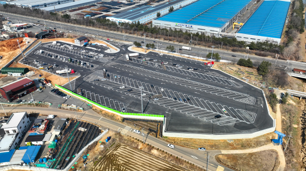 송악화물자동차 공영차고지 항공사진