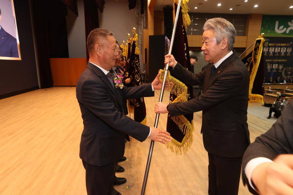 2025년 상호금융대상 최우상 수상 모습