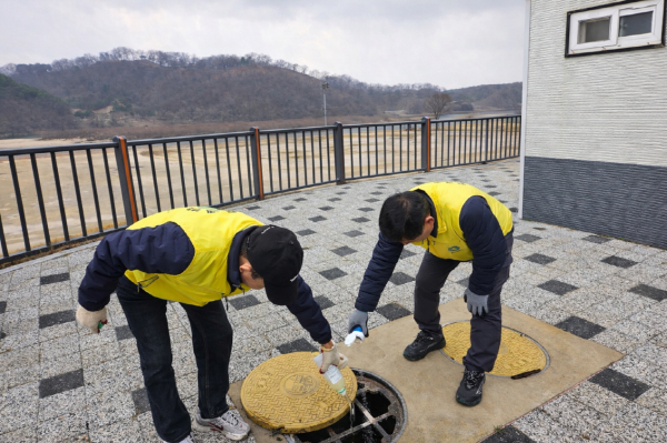 해빙기 방역활동 진행 모습