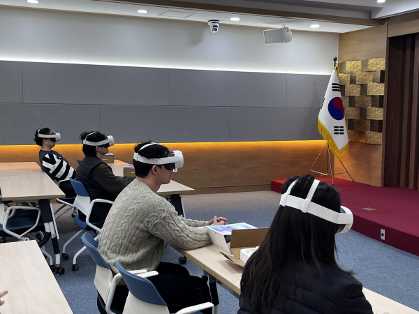‘가상현실(VR, Virtual Reality) 기반 스마트 안전교육’ 모습