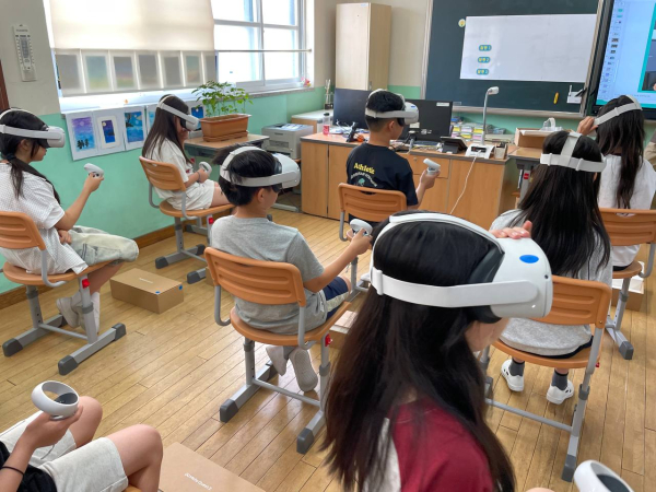 작년 7월 4일 서구 구봉초등학교에서 진행된 자원순환교육 현장(자료사진)