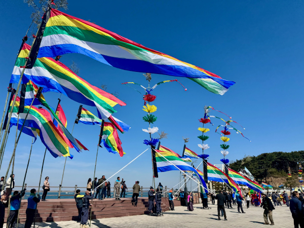 안섬당제 공개행사 모습