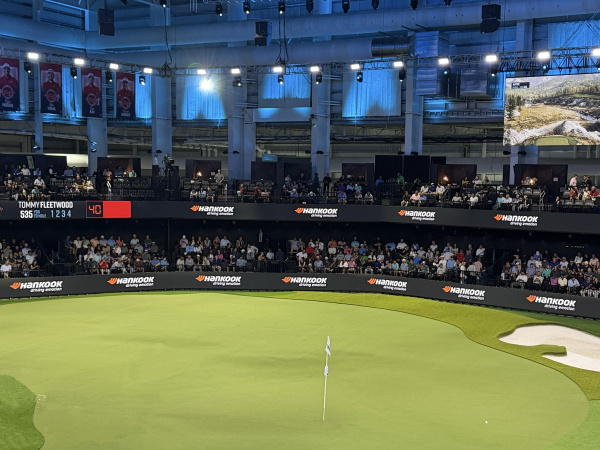 한국타이어 후원 TGL 2026 시즌 파이널 시리즈 경기장 실내 전경