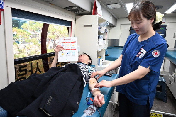 27일에 진행된 중구 사랑의 헌혈 행사 사진
