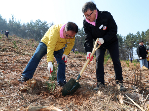 지난 2일 열린 제81회 식목일 행사 모습.