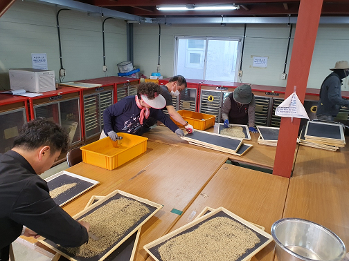 배 꽃가루은행 운영 모습