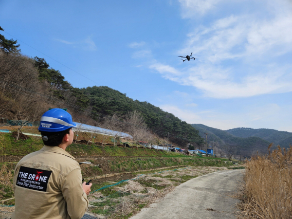 청명.한식 드론 산불 감시 진행 모습